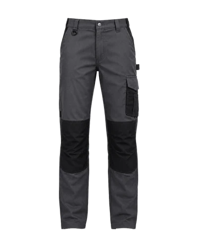 Cargo Work Trousers, Grey & Black, front view