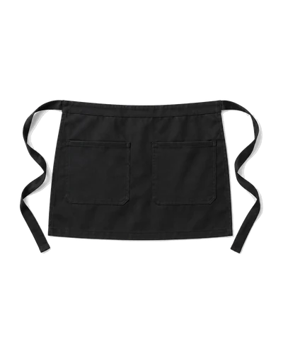 Waist Apron, Black, front view