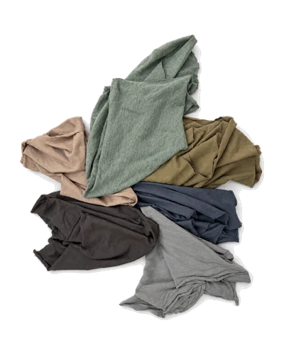 Coloured Knit Cut Rags, Muted Shades, front view