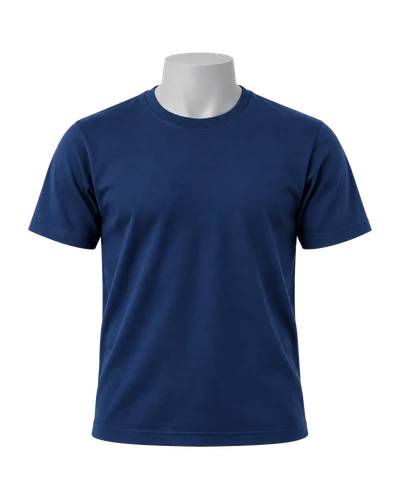 Premium Round Neck T-Shirt, Navy, front view